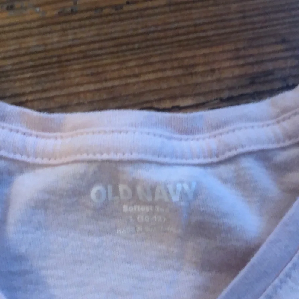 Old Navy l Two “softest tees” light light pink & red w/heart pocket